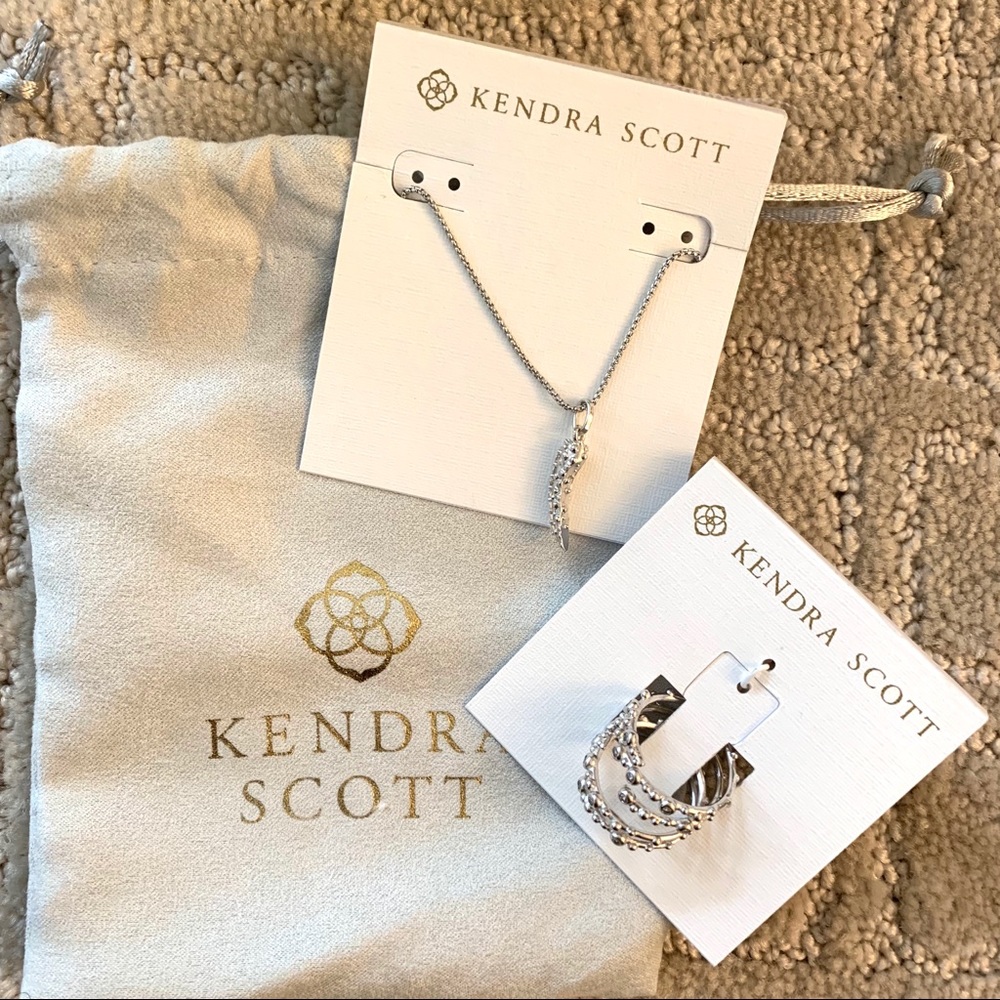 NIB Kendra Scott Stormie Necklace Zoe Ring Set